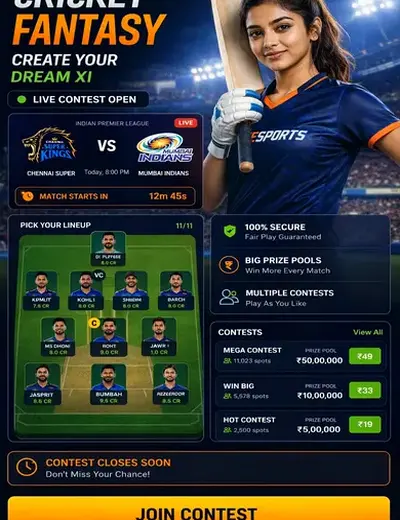 Betb (bet b) fantasy cricket & matchday visual 3